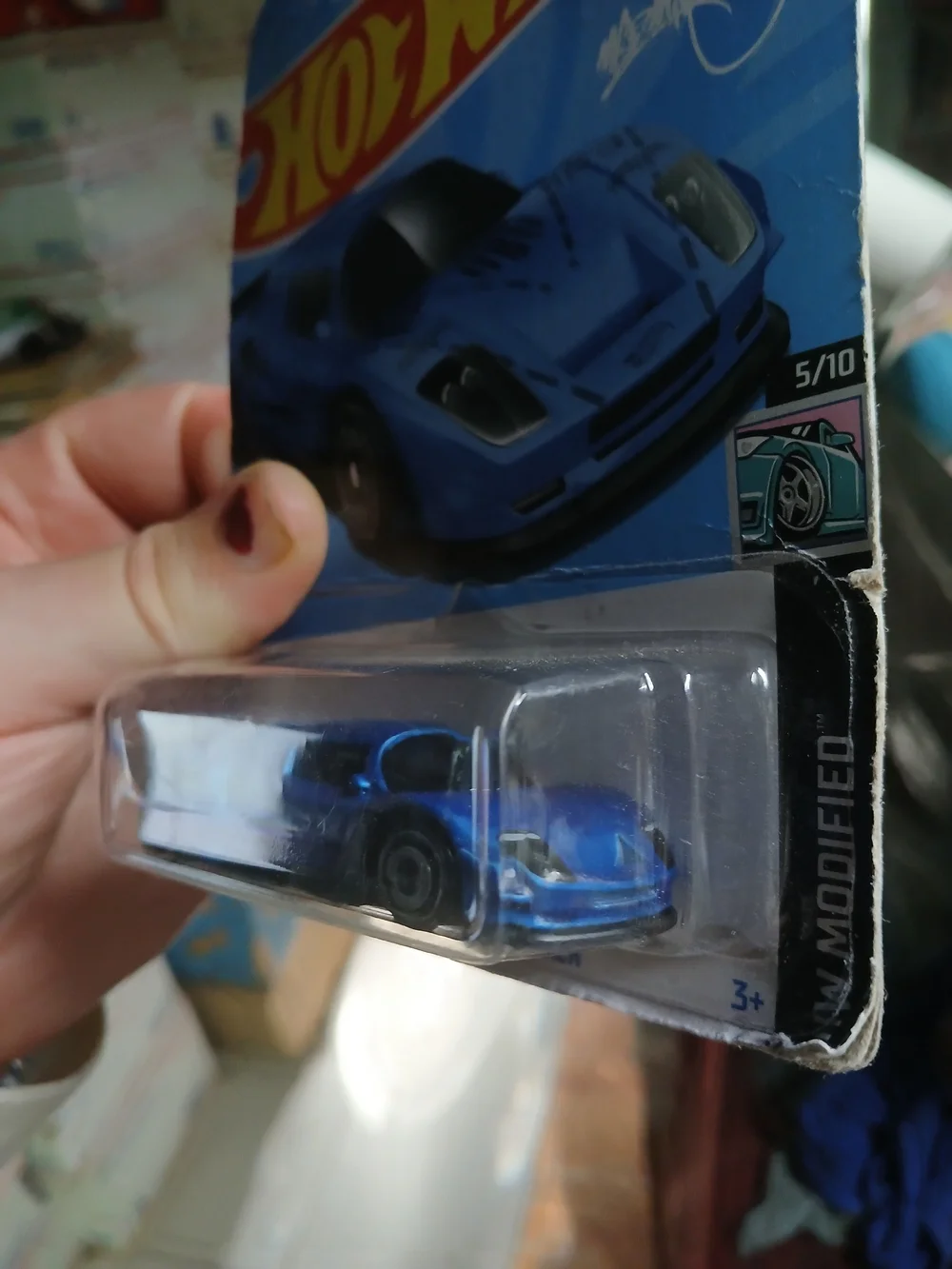 blue Hot Wheels Mad Mike Drift Attack diecast car in 1:64 scale from the 2024 HW